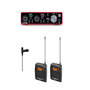 Zestaw do nagrań, podcasty + mikrofon bezprzewodowy Sennheiser EW 112-P klapa